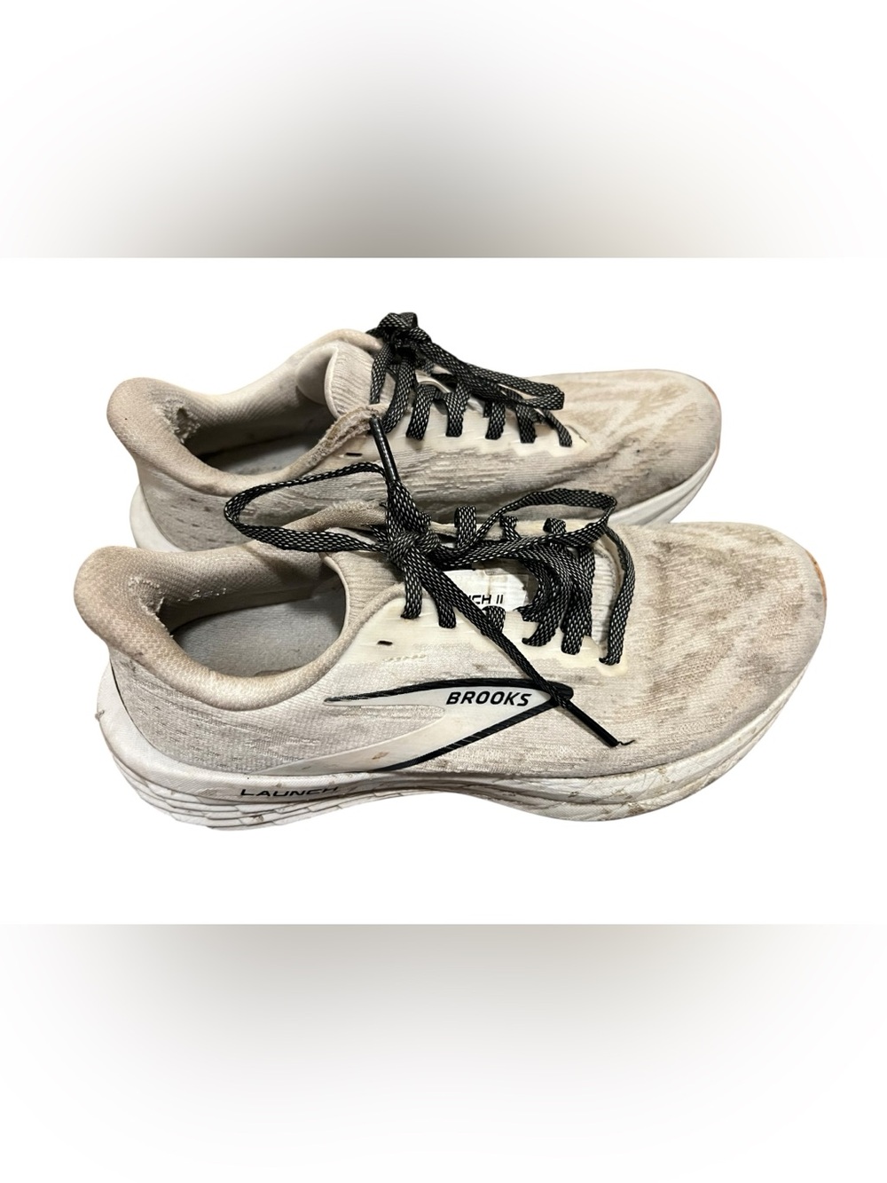 Brooks Launch II White/Gray Size 6